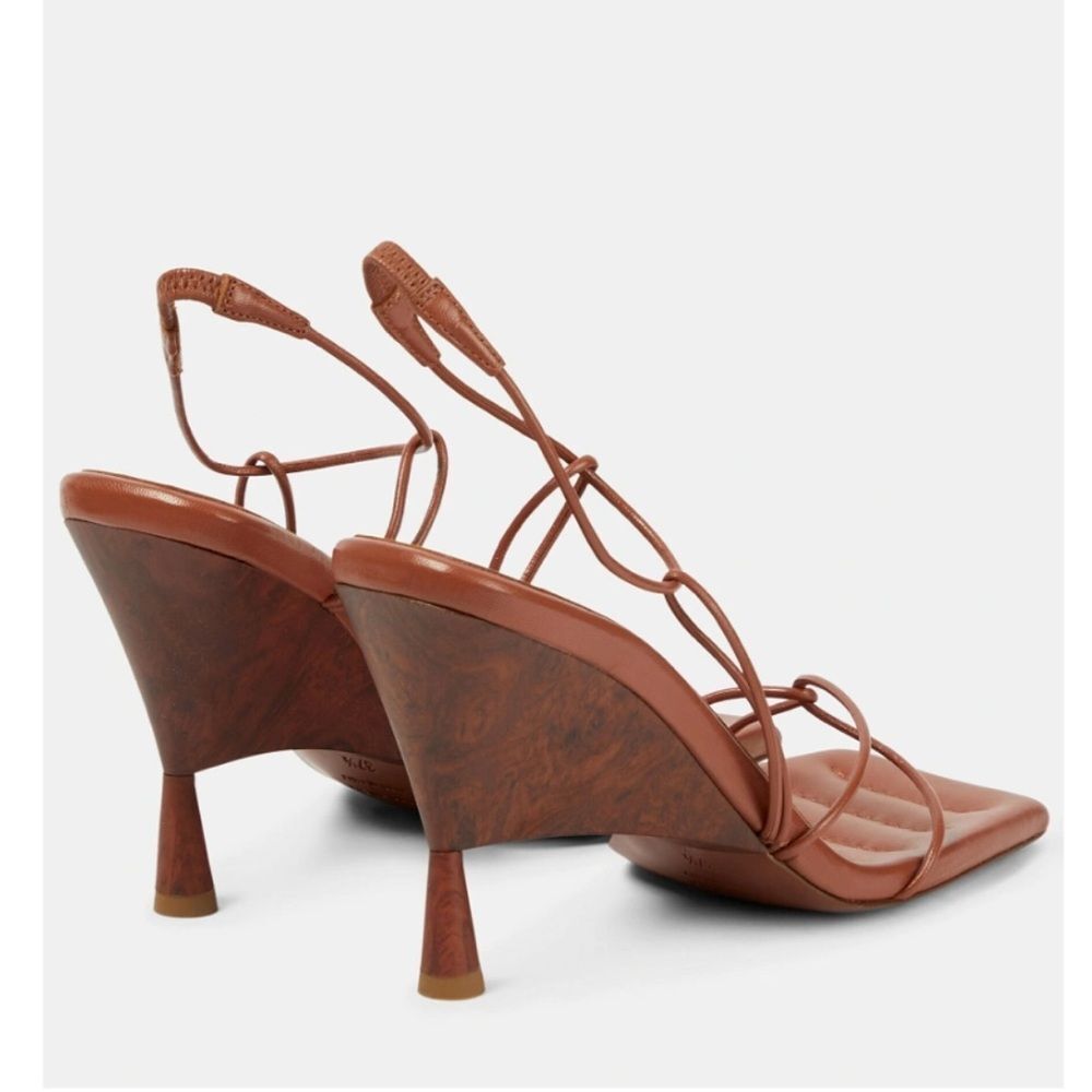 NWT GIABORGHINI X RHW Brown strappy samdals EU 37.5